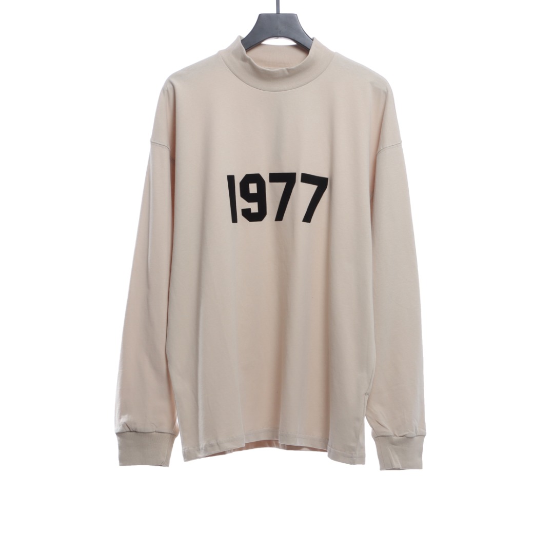 Fear of god  1977 flocking print long-sleeved T