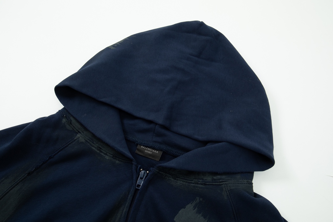 Balancig*  Zip Up Hoodie 'Dark Navy'