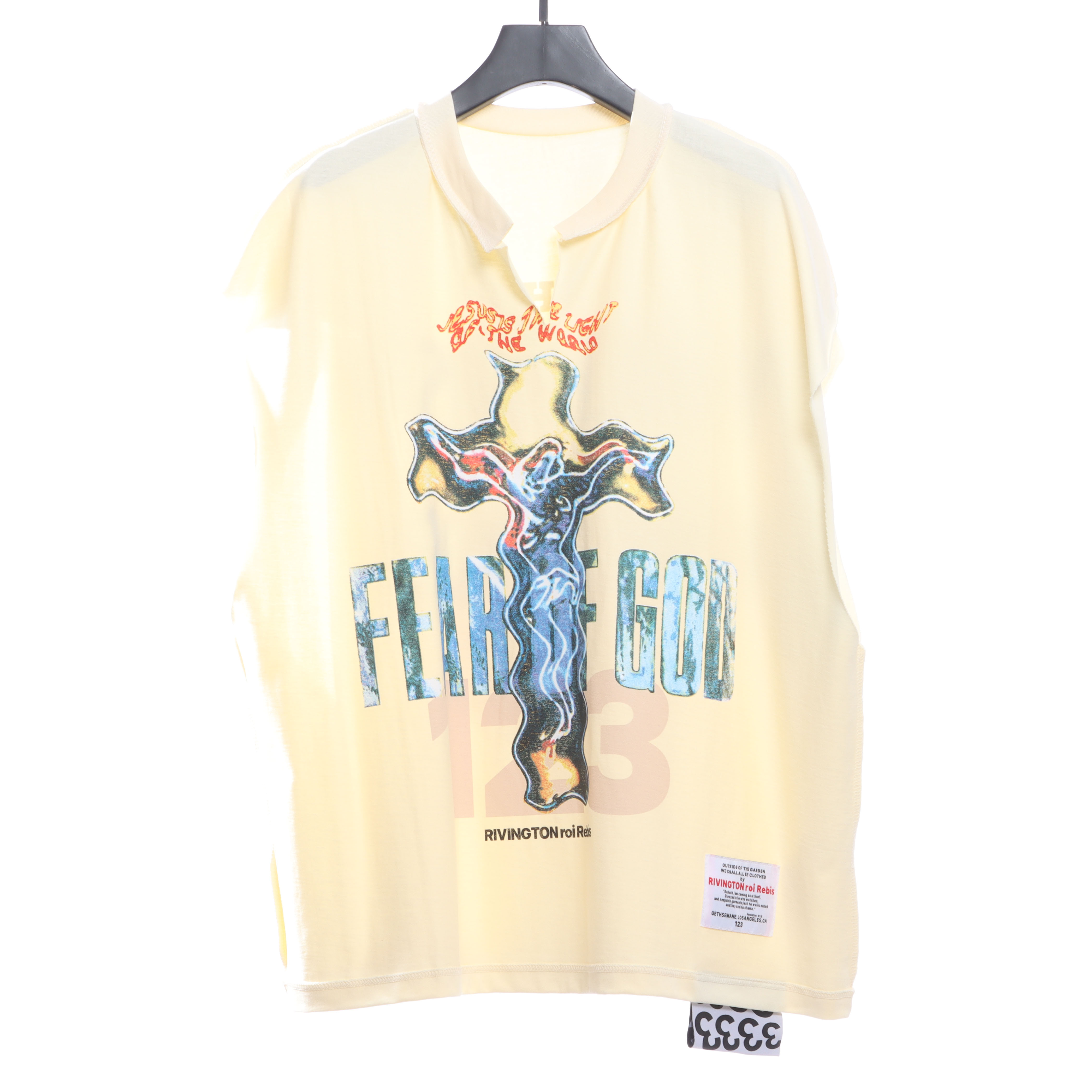 FOG co-signed RRR123 Jesus printed vest