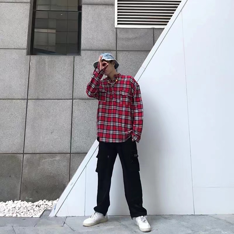 FOG Plaid Swallowtail Long Sleeve Shirt