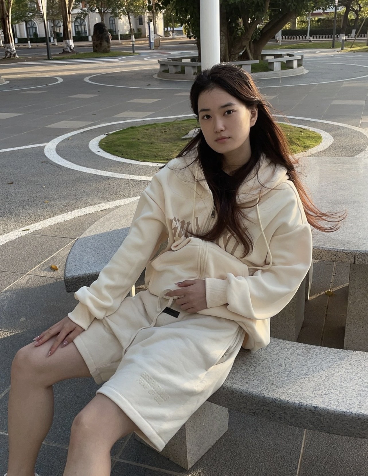 Essenti@ls Flocked alphabet shorts