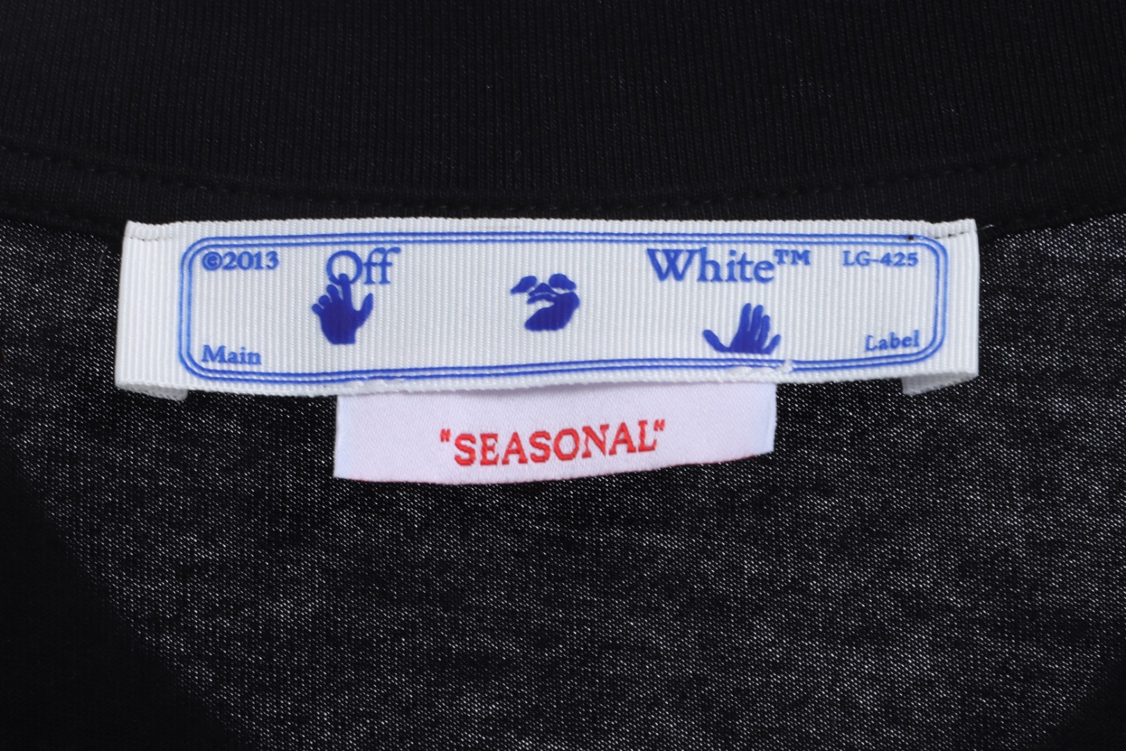 OW reverse letter slogan short sleeves