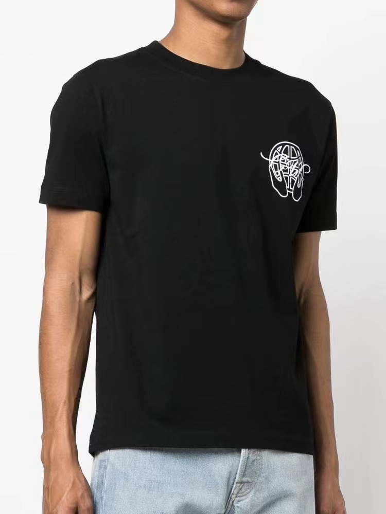 OW palm arrow print short sleeves