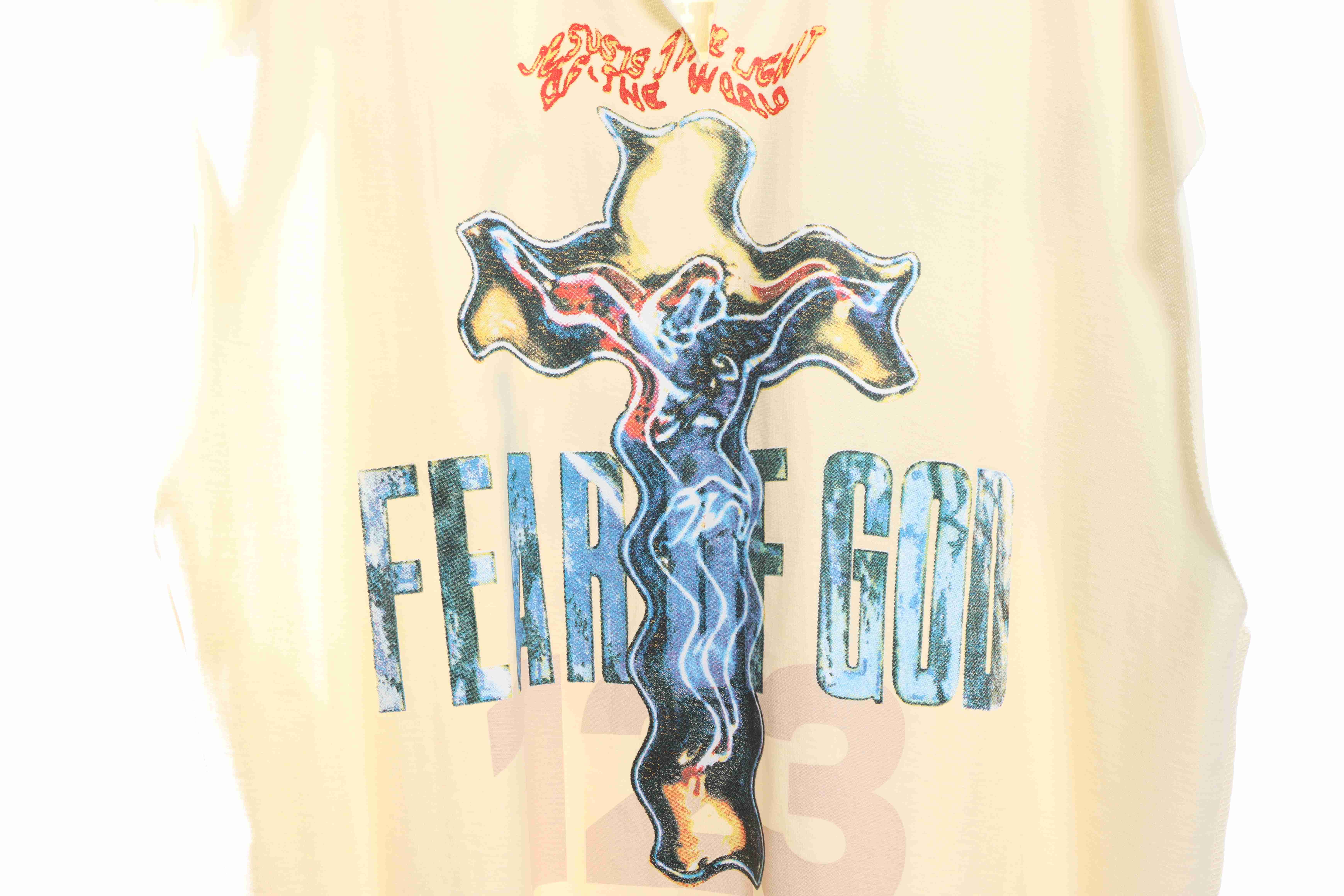 FOG co-signed RRR123 Jesus printed vest