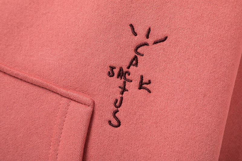 Travis Scott Cactus Jack xMMJ Skull Zip Up Mauve Hoodie