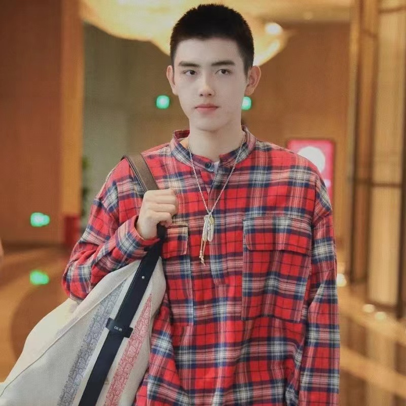 FOG Plaid Swallowtail Long Sleeve Shirt