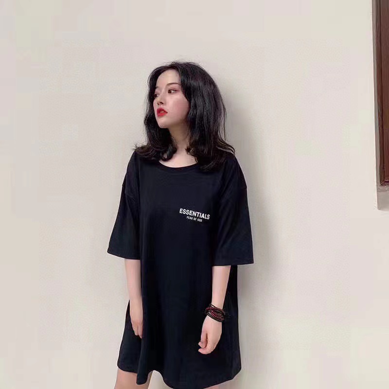 Fear of god  Essentials back five-pointed star print short-sleeved T-shirt