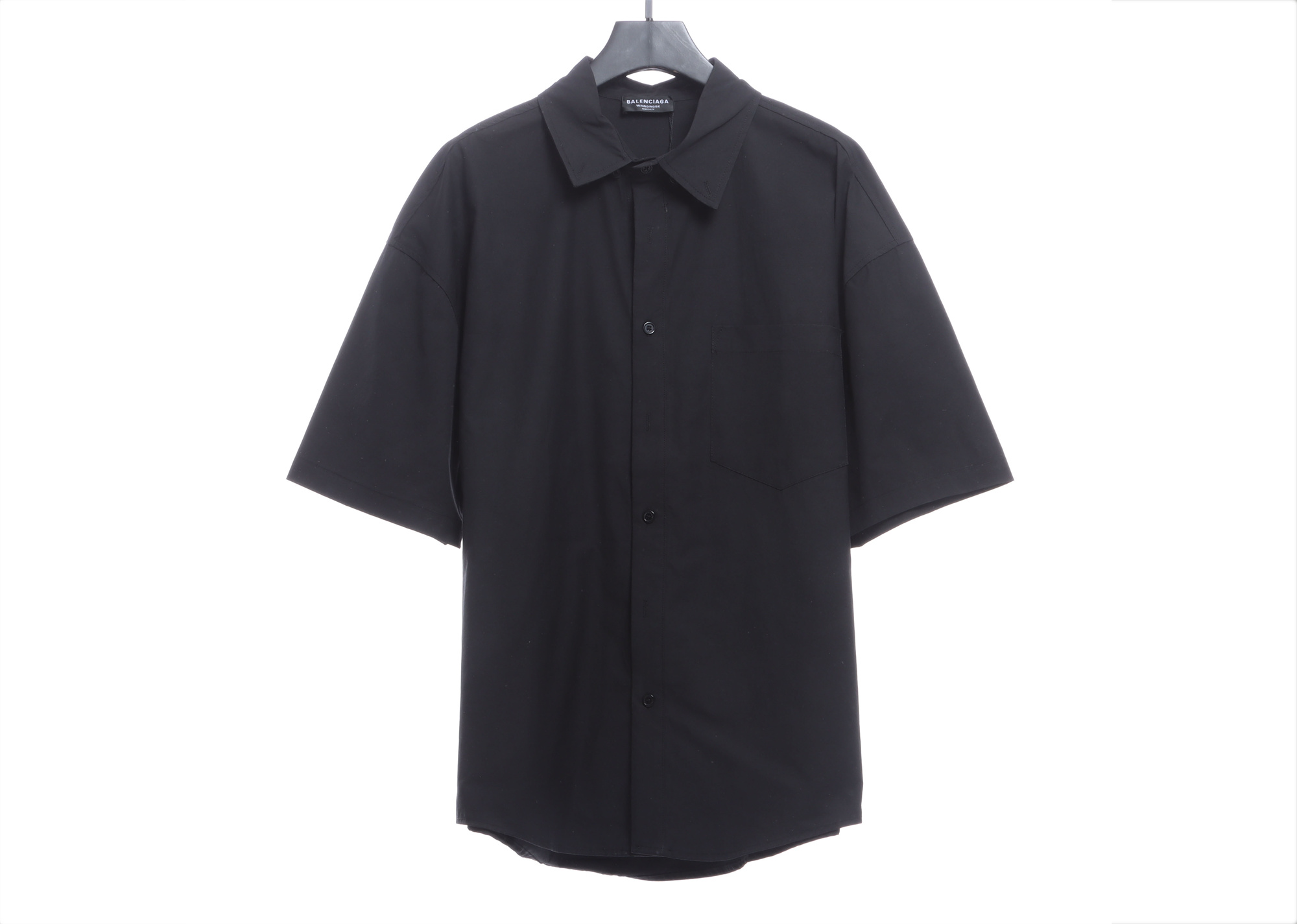 B*CG 4 Taped Back Letter Logo Short Sleeve Shirt