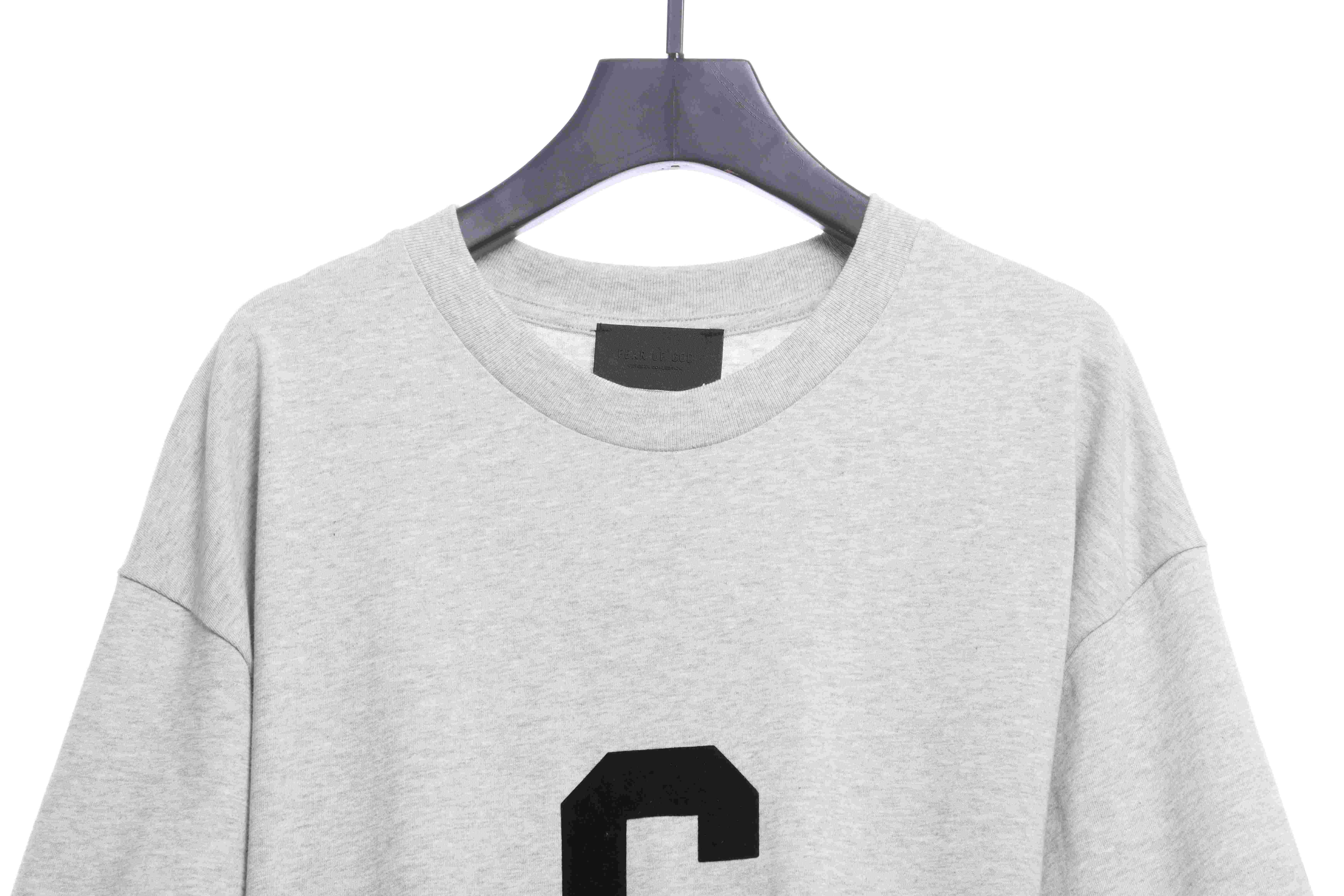 FEAR OF GOD season seven main line flocking big G letter short-sleeved T-shirt