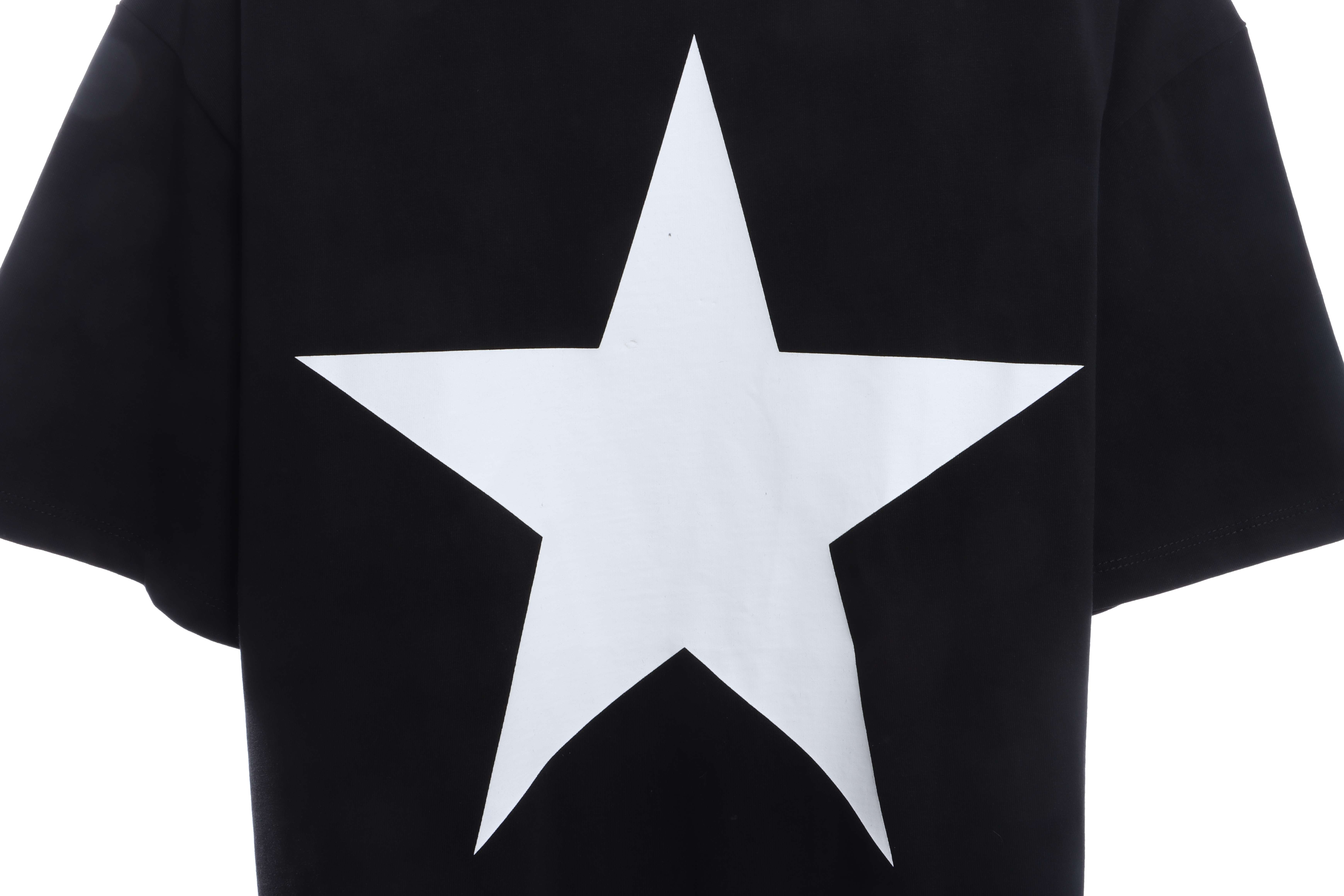 Fear of god  Essentials back five-pointed star print short-sleeved T-shirt