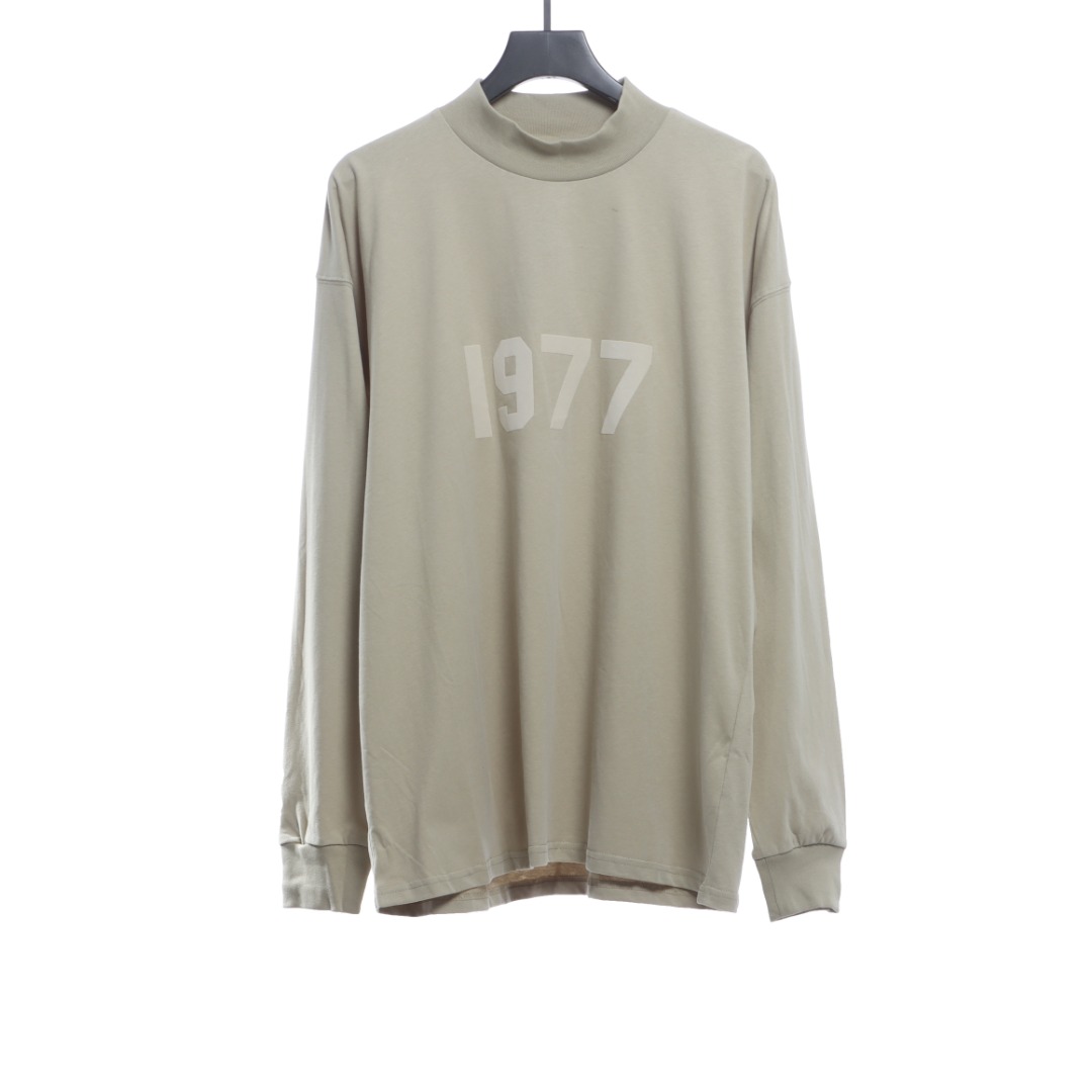 Fear of god  1977 flocking print long-sleeved T