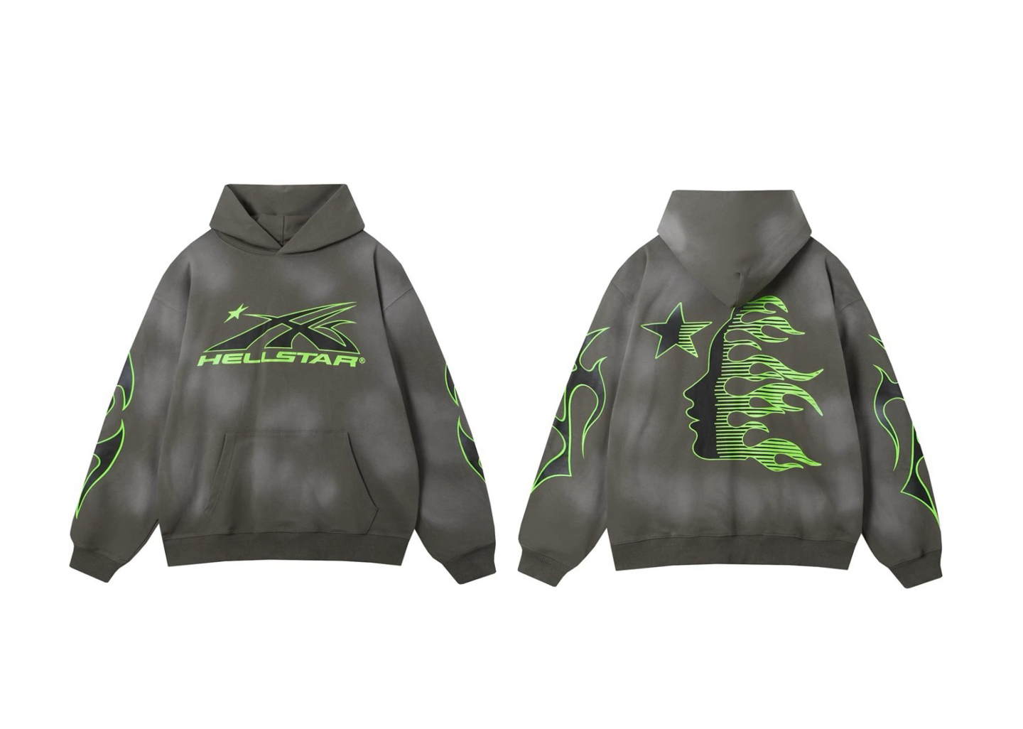 Hell$tar Studios vintage washed hoodie