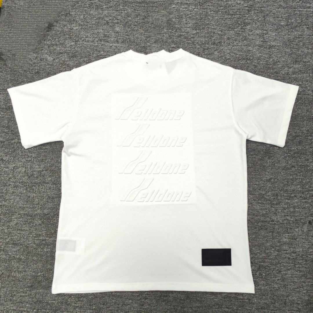 WE11D0NE TRACK Embossed Banner T-Shirt