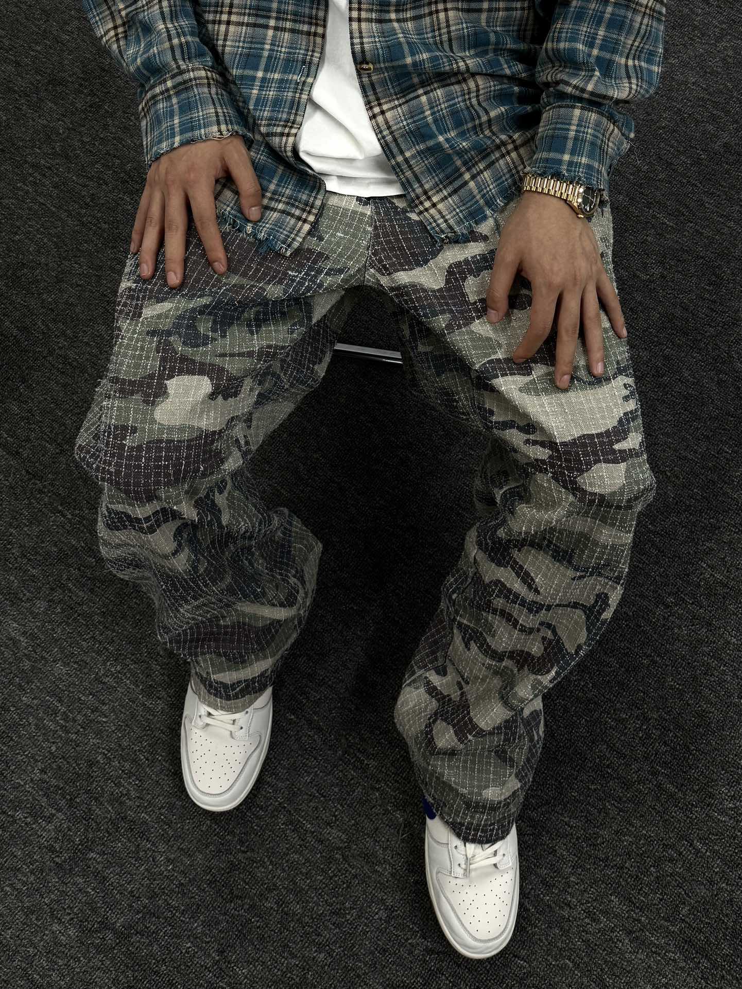 Big Ol' Camo Canvas Needlepunch Jeans