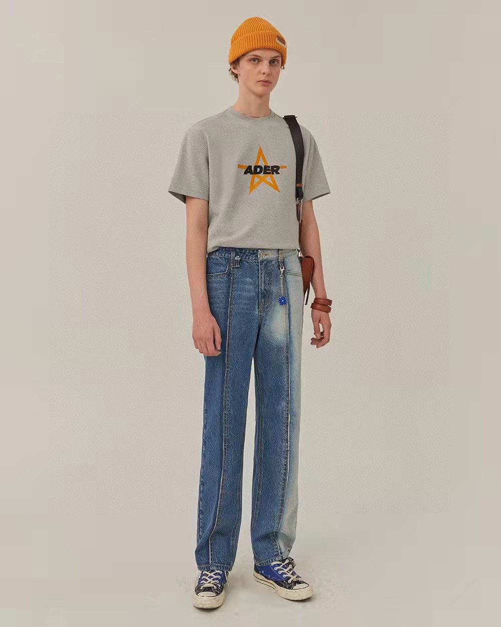 ADER pentagram embroidered short sleeves