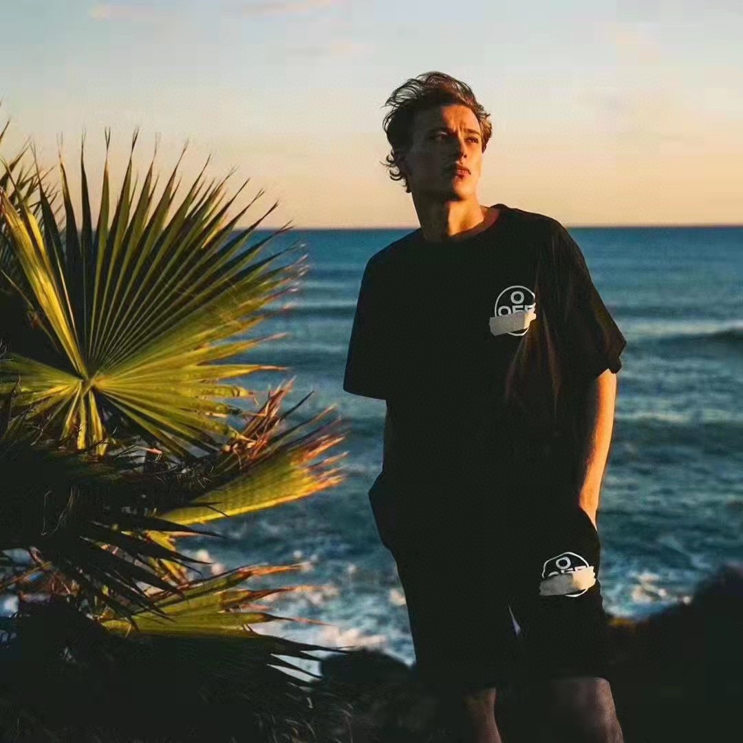 OW tape arrowhead printing short sleeves