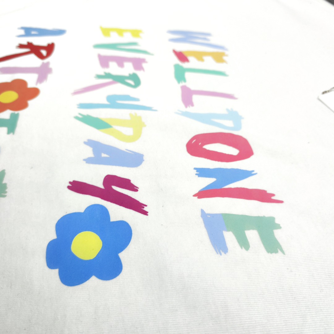 WE11D0NETRACK  New Colorful Hand-Painted Graffiti T-Shirt