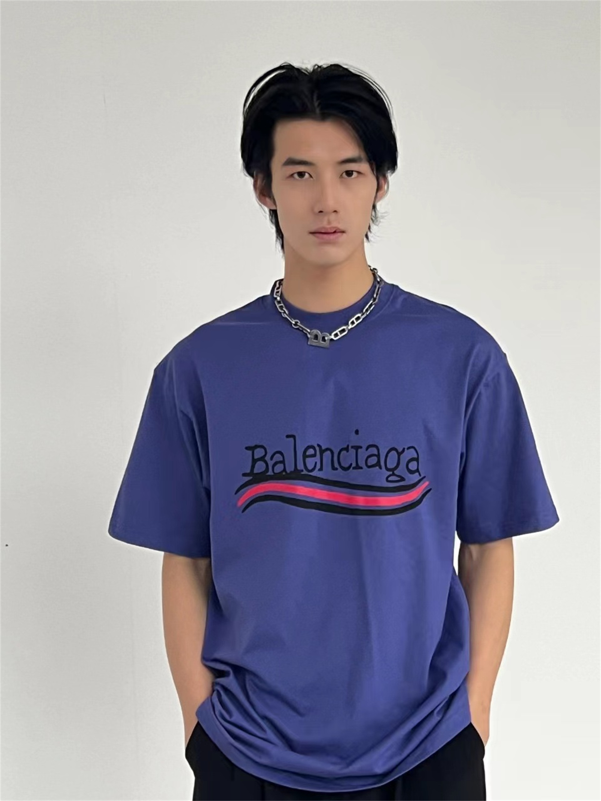 BLCG Front and rear coke graffiti print short sleeve t-shirt