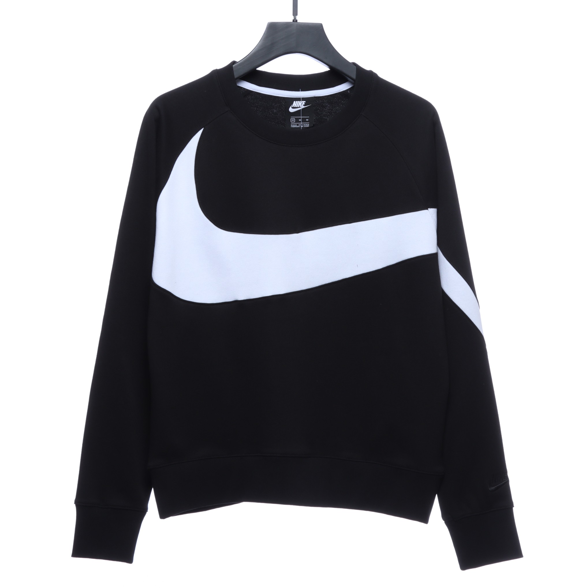 Nike  big hook patchwork round neck sweatshirt Hoodie