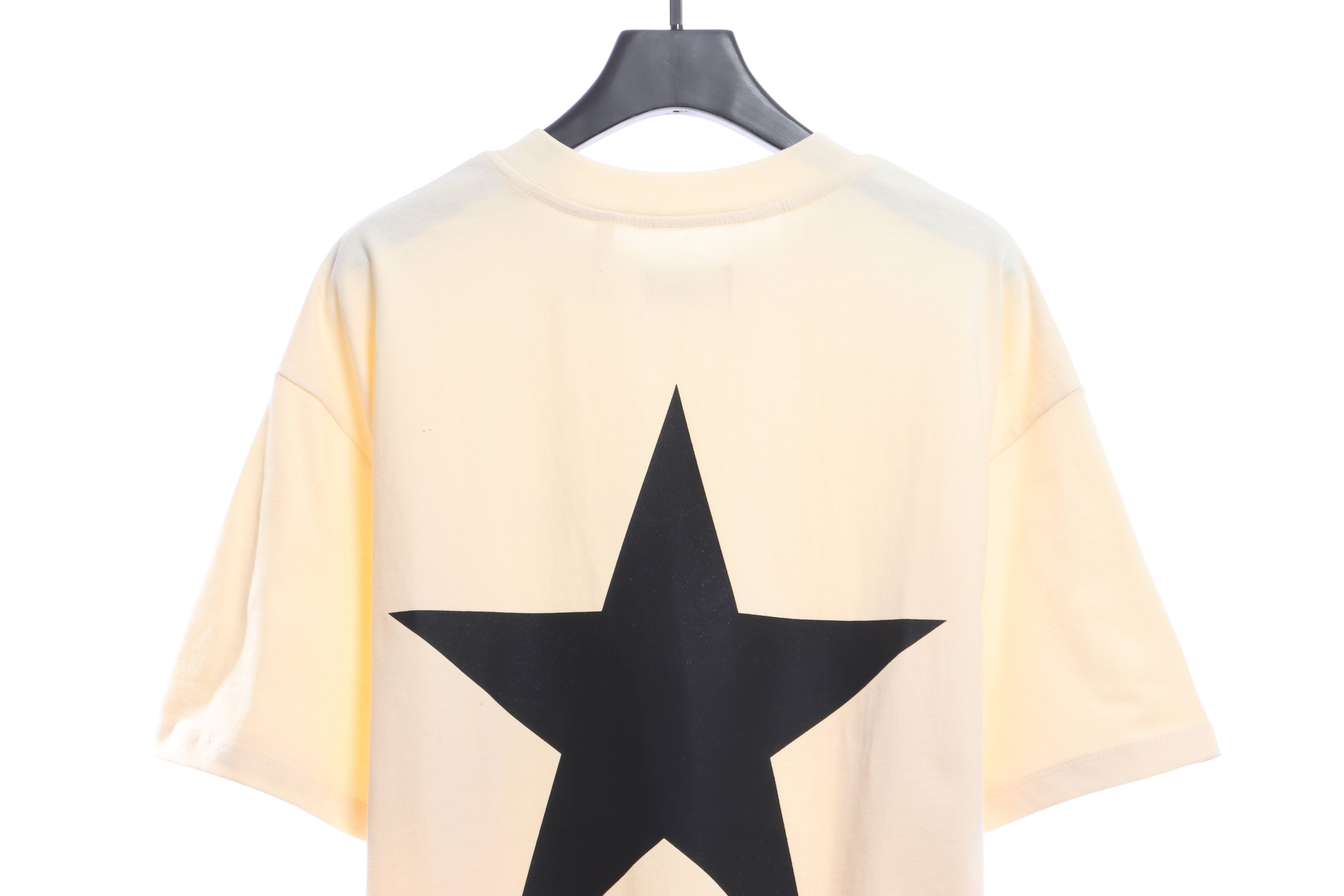 Fear of god  Essentials back five-pointed star print short-sleeved T-shirt