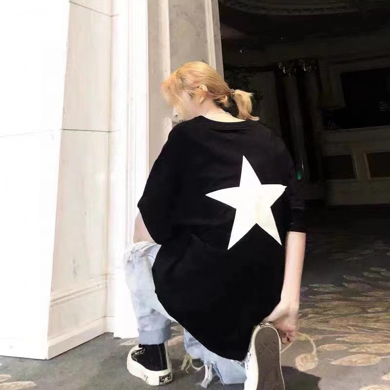 Fear of god  Essentials back five-pointed star print short-sleeved T-shirt