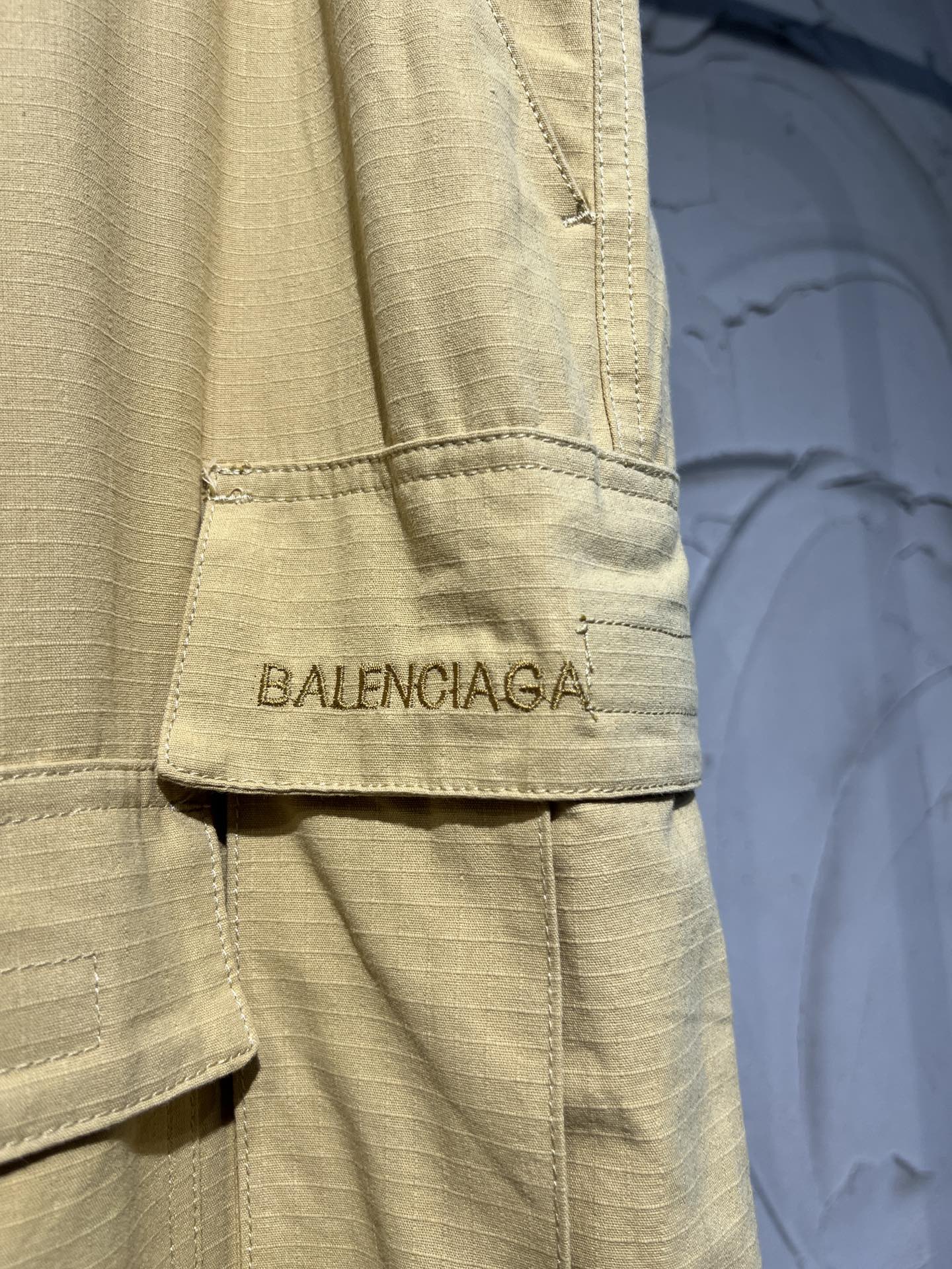 Balancig@ Men's Blue Patched Cotton Cargo Pants