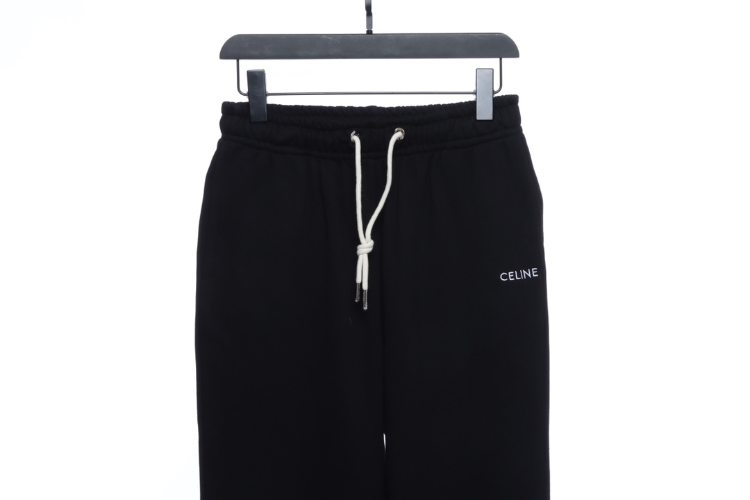 S-l3na capsule collection embroidered logo terry trousers