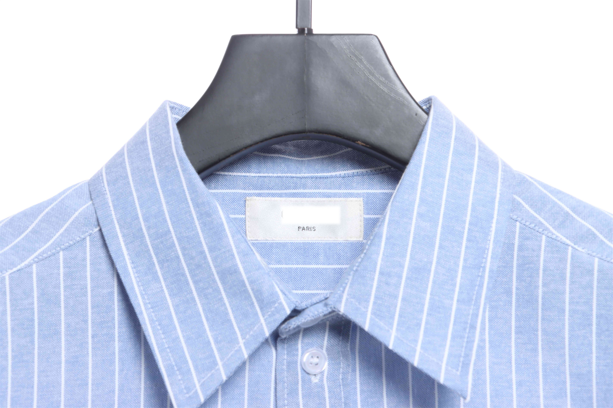 C3  Small Embroidered Vertical Stripe Long Sleeve Shirt