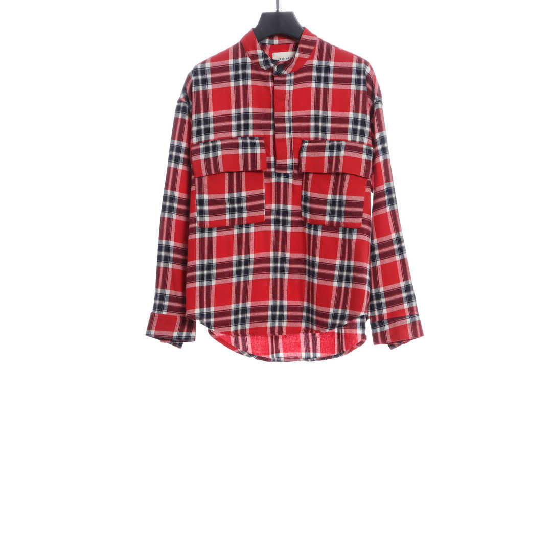 FOG Plaid Swallowtail Long Sleeve Shirt