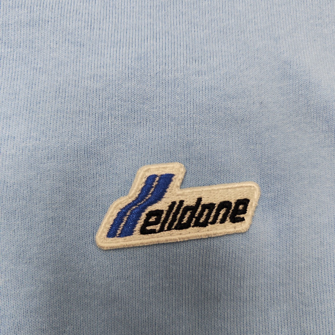 WE11D0NE Embroidered Logo Simple Color T-Shirt