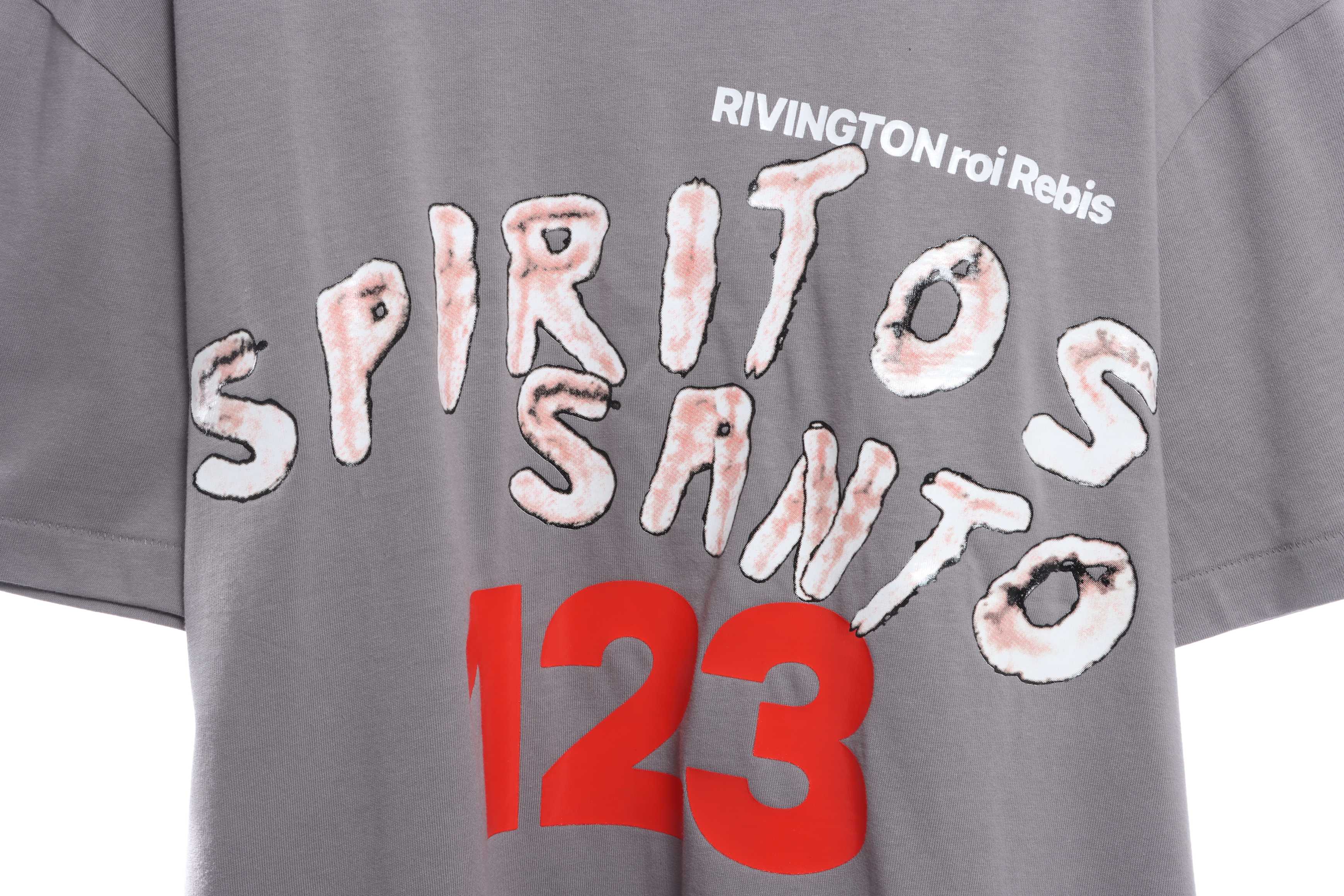 FOG Co-signed RRR123 cement Scarlet letter short sleeves