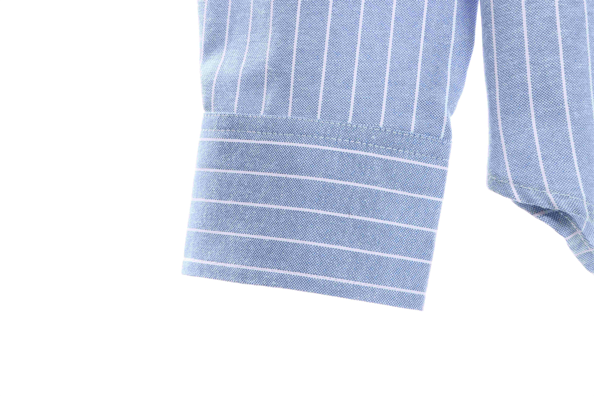 C3  Small Embroidered Vertical Stripe Long Sleeve Shirt