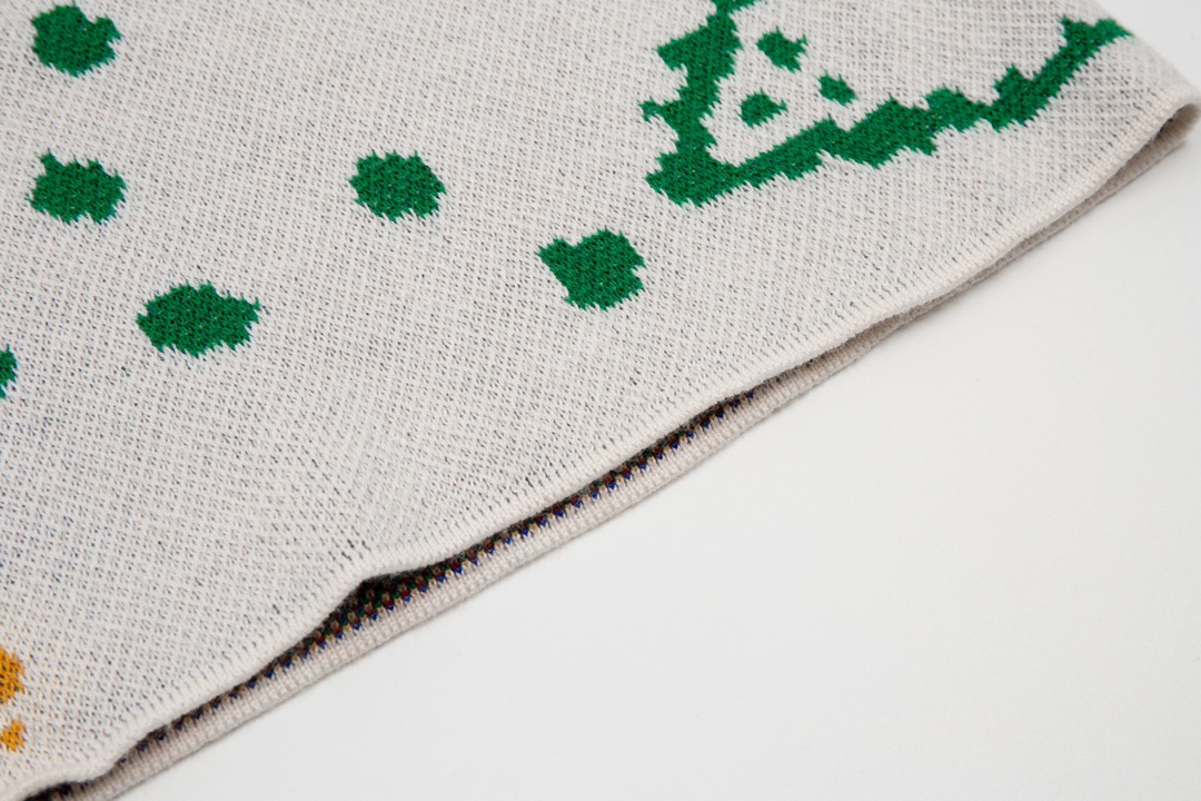 Rhud3 2023ss men's and women's same style cashew flower knitted shorts