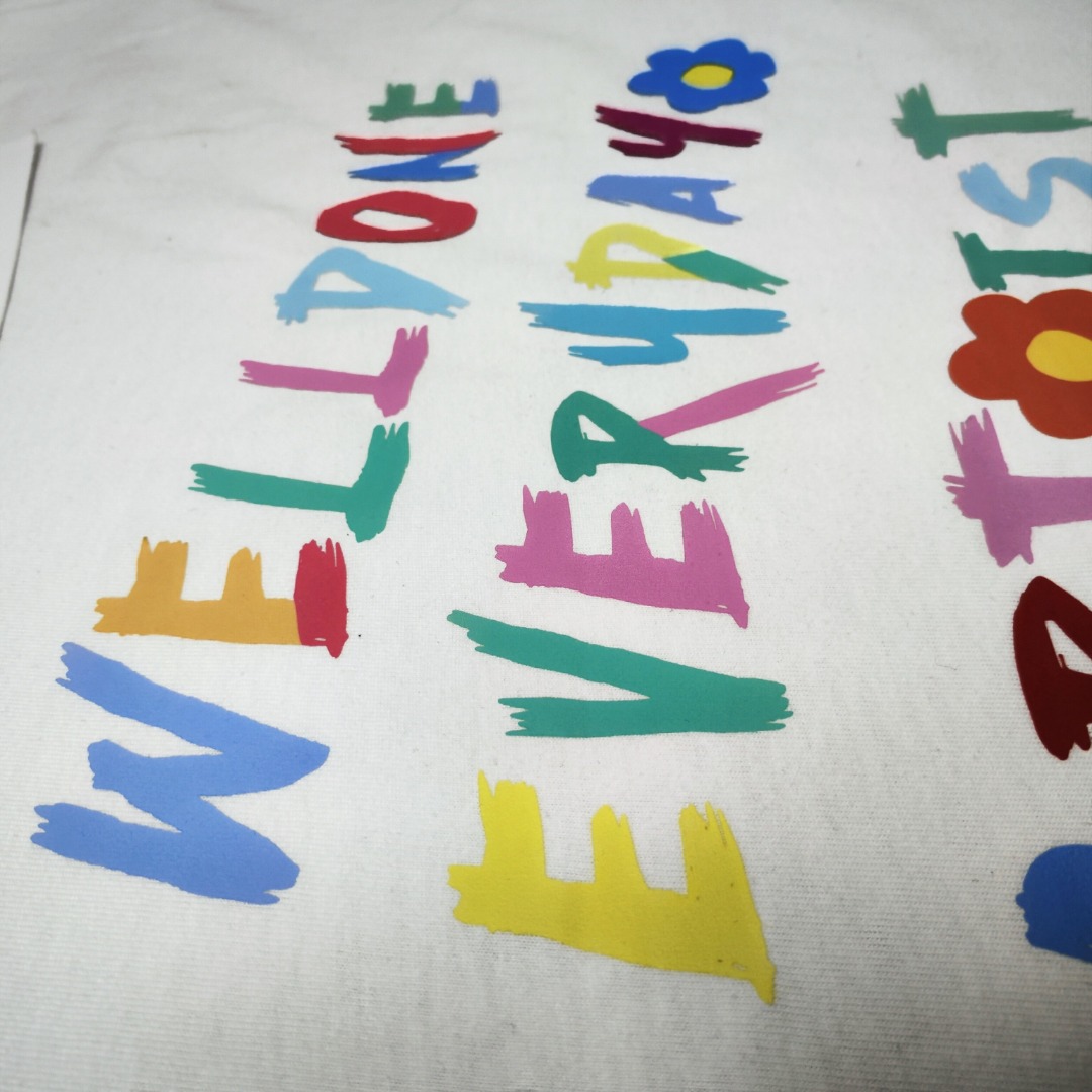 WE11D0NETRACK  New Colorful Hand-Painted Graffiti T-Shirt