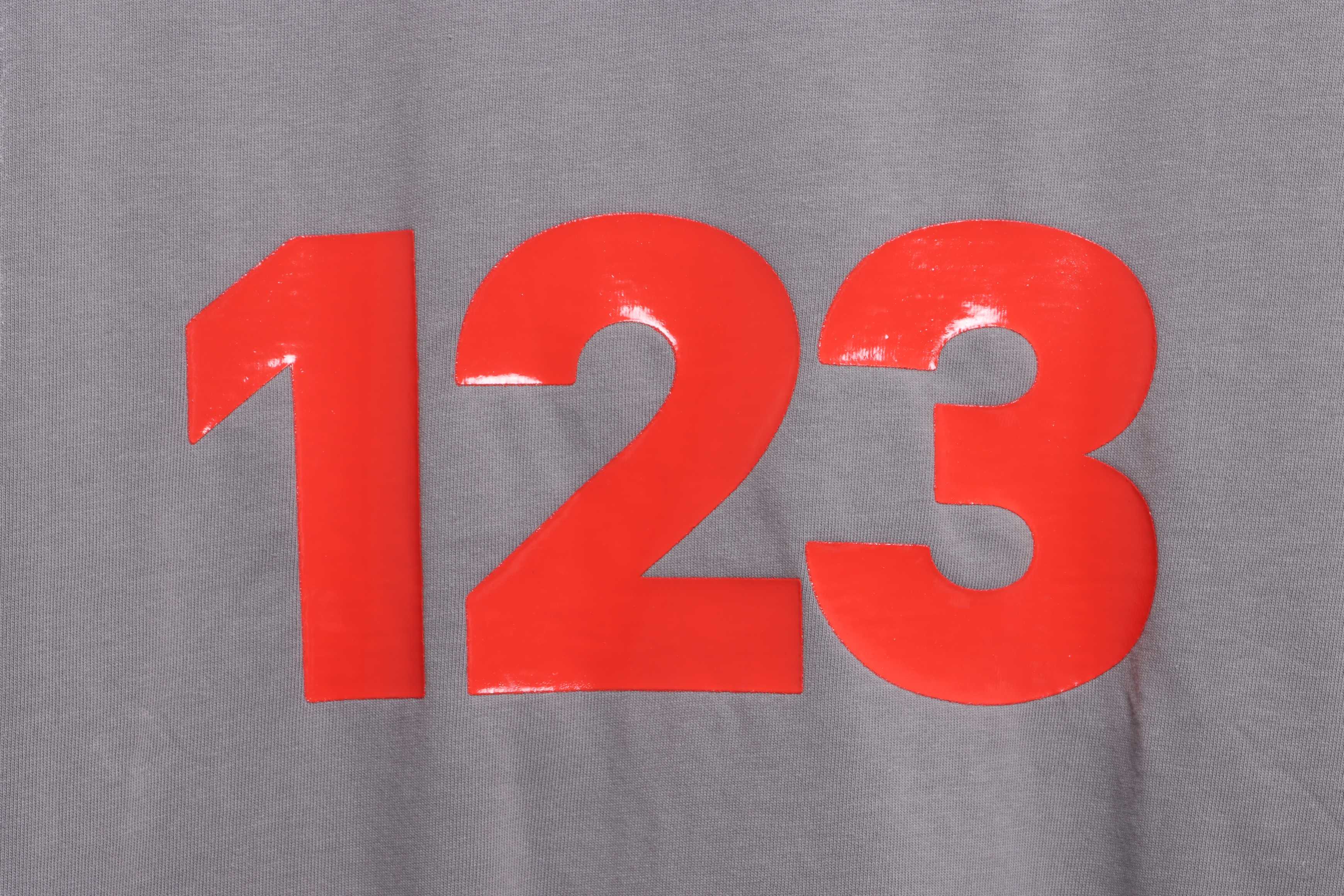 FOG Co-signed RRR123 cement Scarlet letter short sleeves