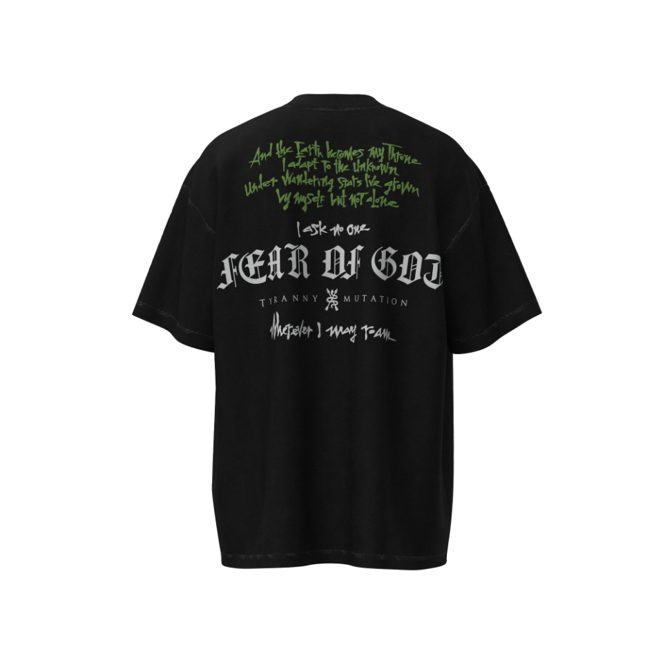 Fear Of God / Essentials style Vintage style Green Storm short sleeves