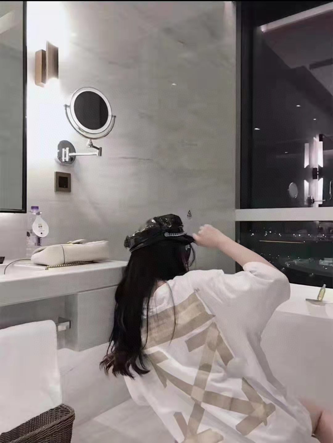 OW tape arrowhead printing short sleeves