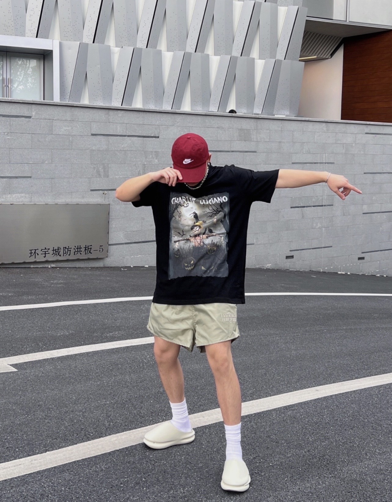 FOG season 8 woven nylon double shorts