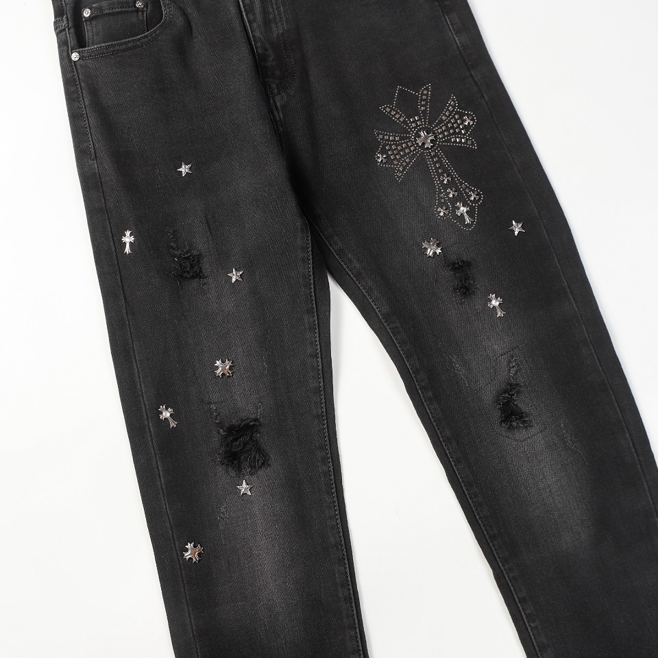 CHR0ME HEARTS 202323FW DENIM CROSS Pants