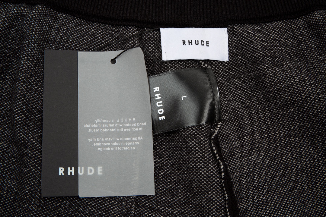 Rhud3 2023ss men's and women's knitted jacquard alphabet shorts