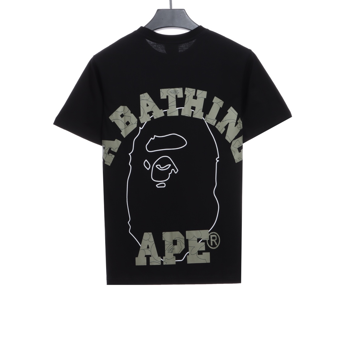 BAPE sketch ape-man head with short sleeves