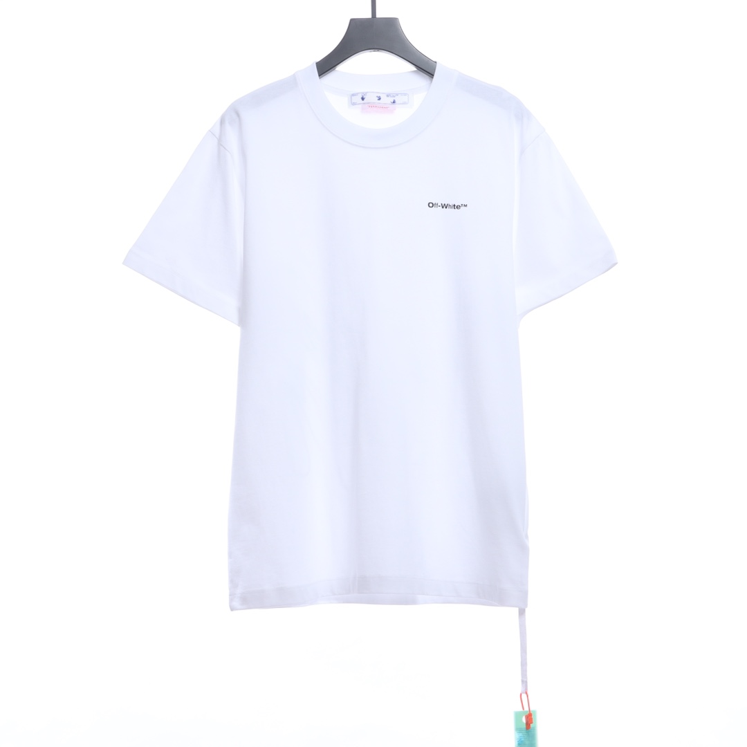 OW graffiti brush zebra crossing short sleeve