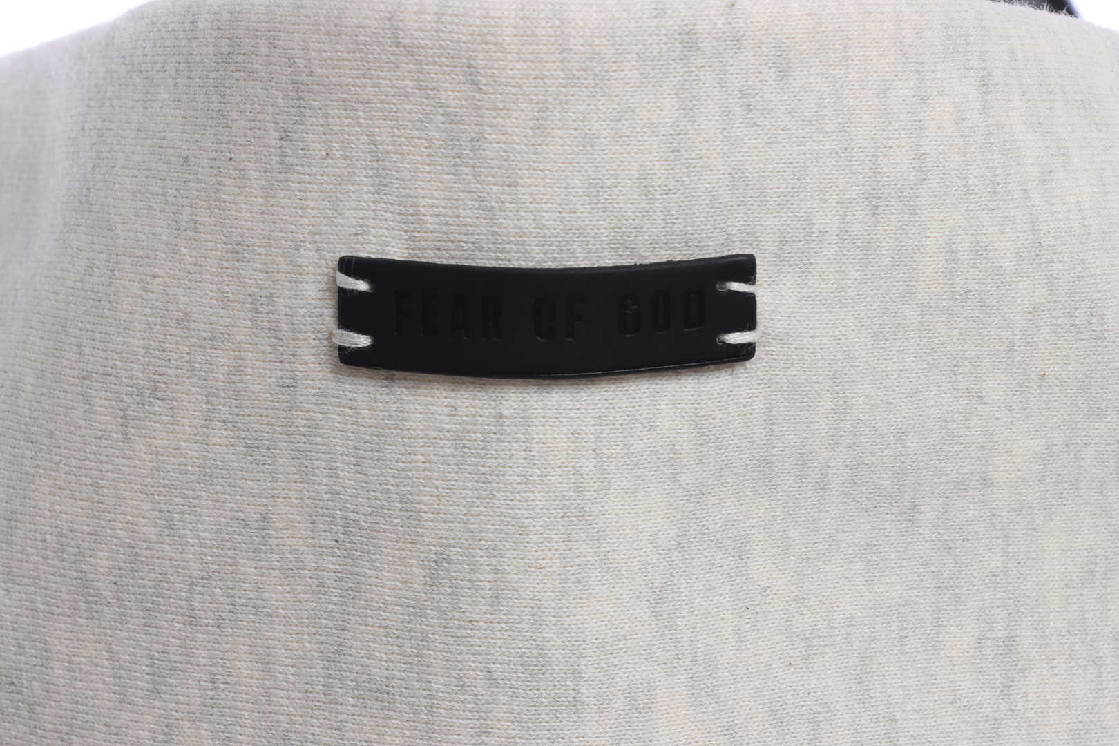 FOG large LOGO red flocked hoodie