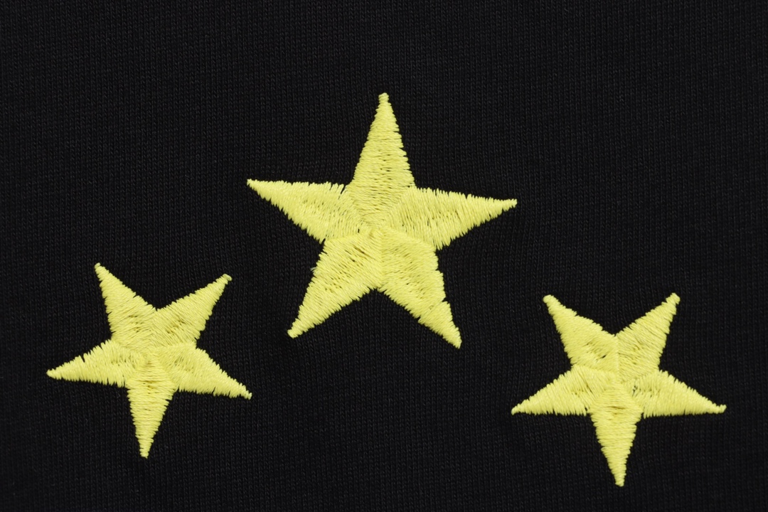 Guc1 BAND star embroidery short sleeves