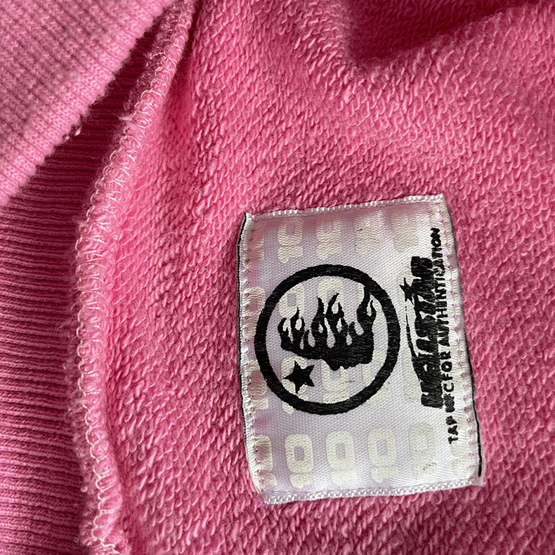 Hell$tar Studios vintage washed hoodie Pink