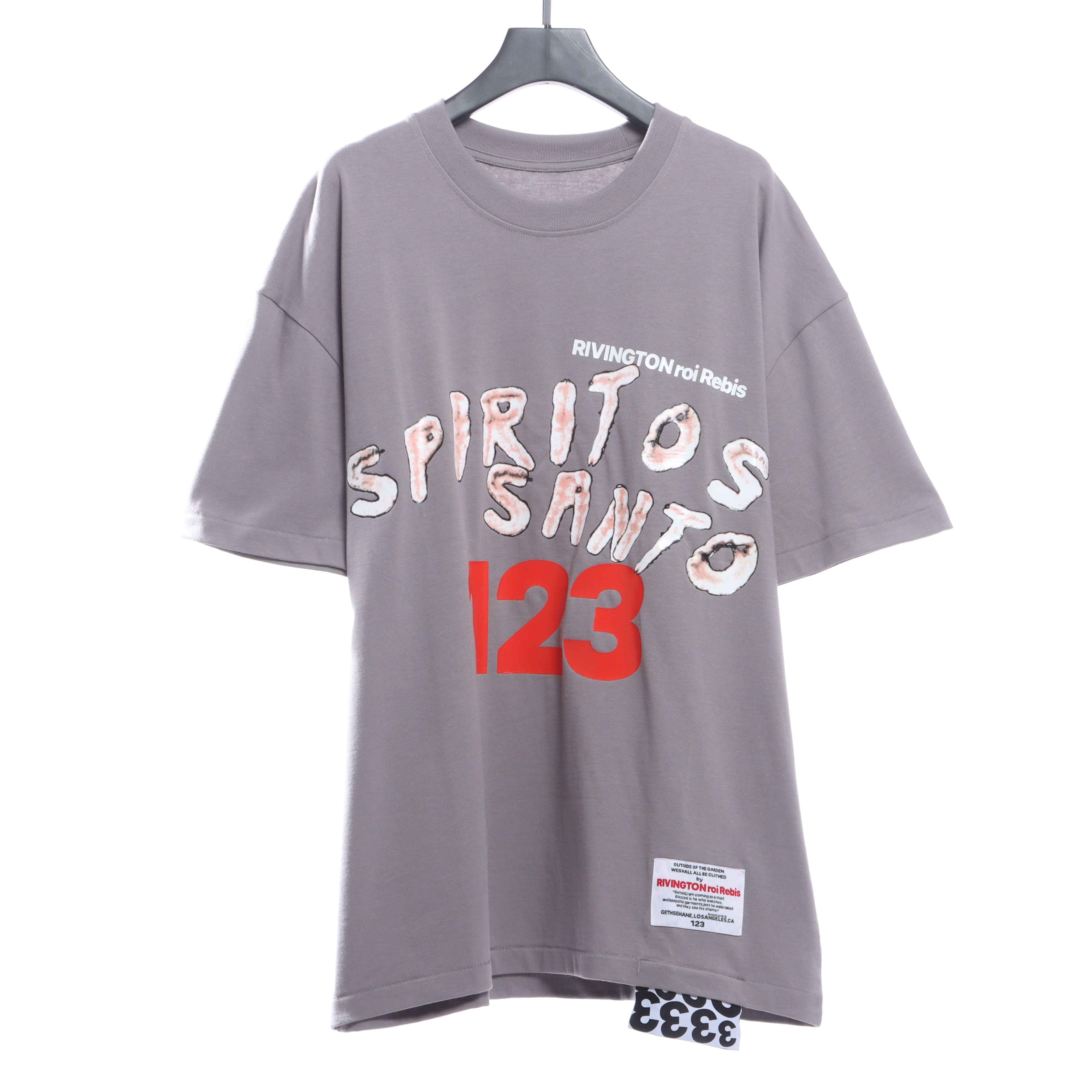 FOG Co-signed RRR123 cement Scarlet letter short sleeves