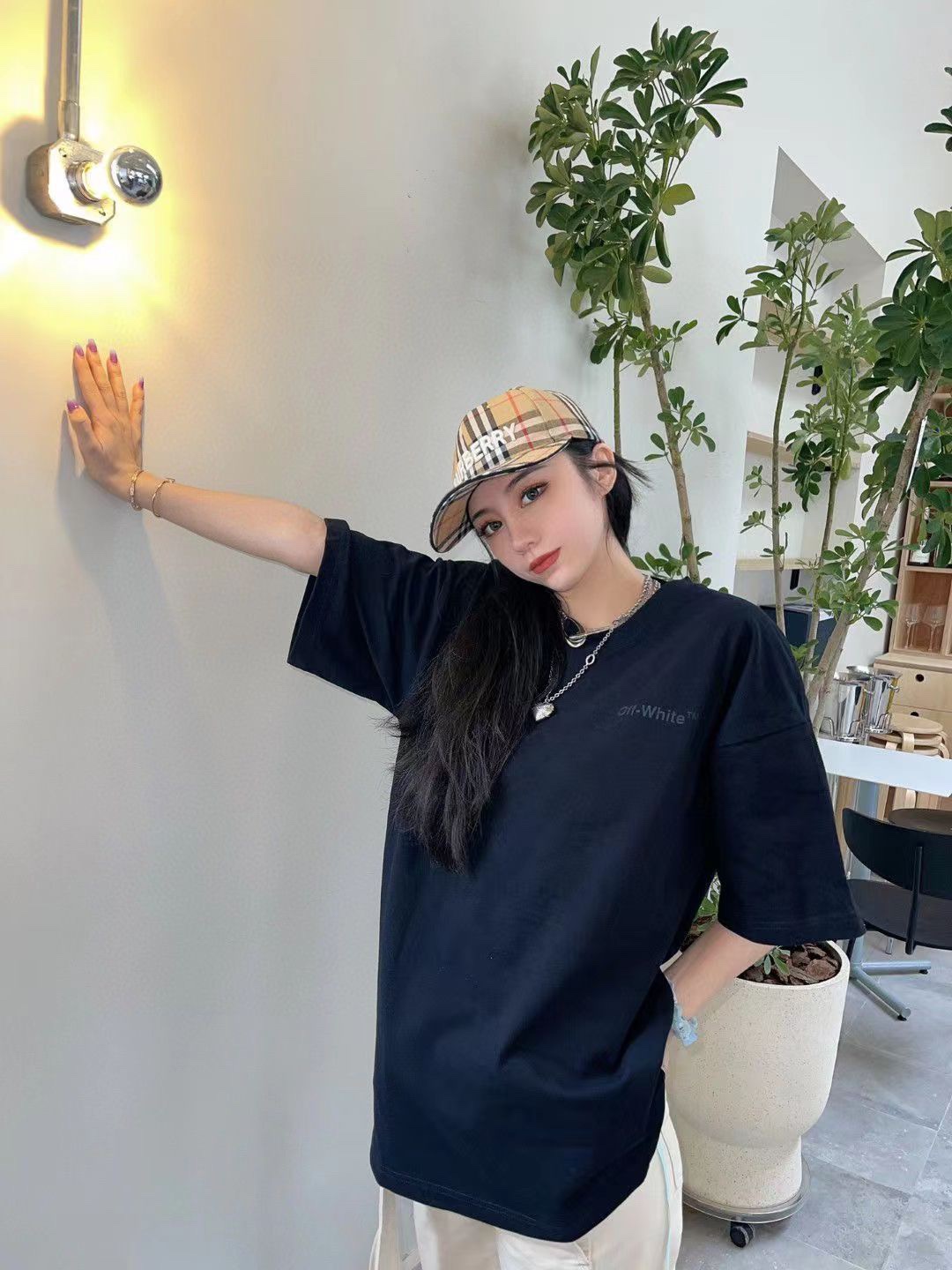 0W Overlap Zebra Arrow Print Short Sleeve