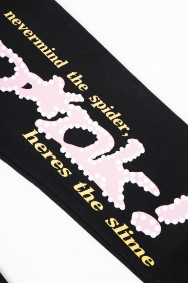 Sp5der Logo Pullover Hoodie Pink Suits