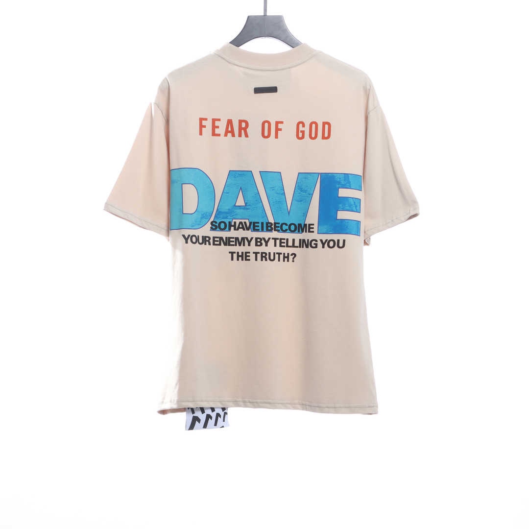 RRR123 co-signed FOG limited logo printing short sleeves