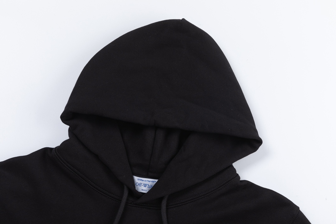Off-White 24SS new embroidered graphic loose-fit hoodie
